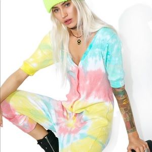 Acid Crush Tie Dye Jumpsuit